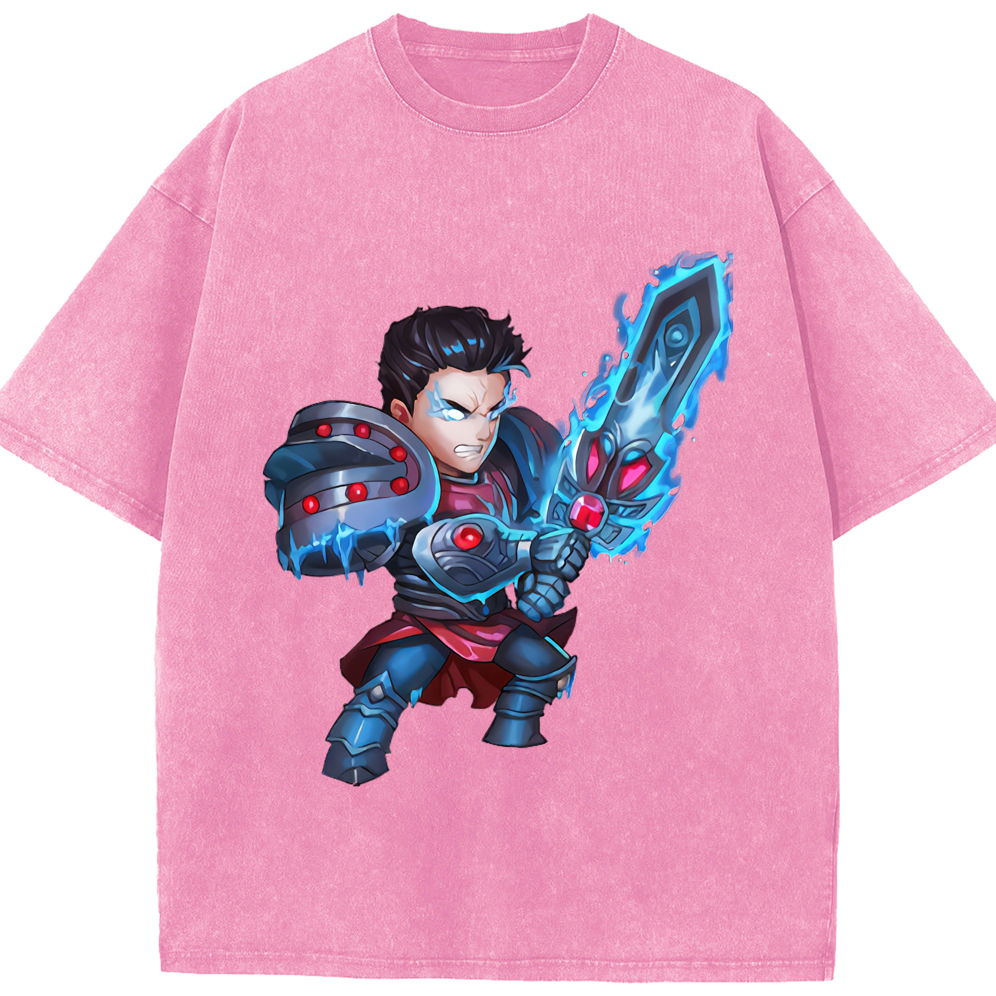 リーグ・オブ・レジェンド League of Legends LOL 綿100% ヴィンテージ風 半袖Tシャツ（フロントプリント）